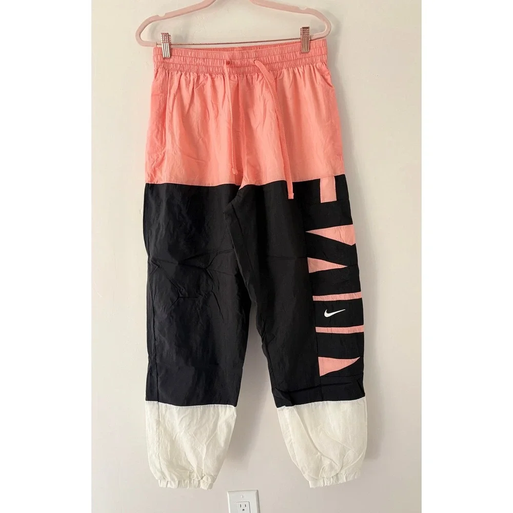 Nike Starting 5 Dri-FIT Basketball Pants Pink/Black Colorblock Mens Size Large